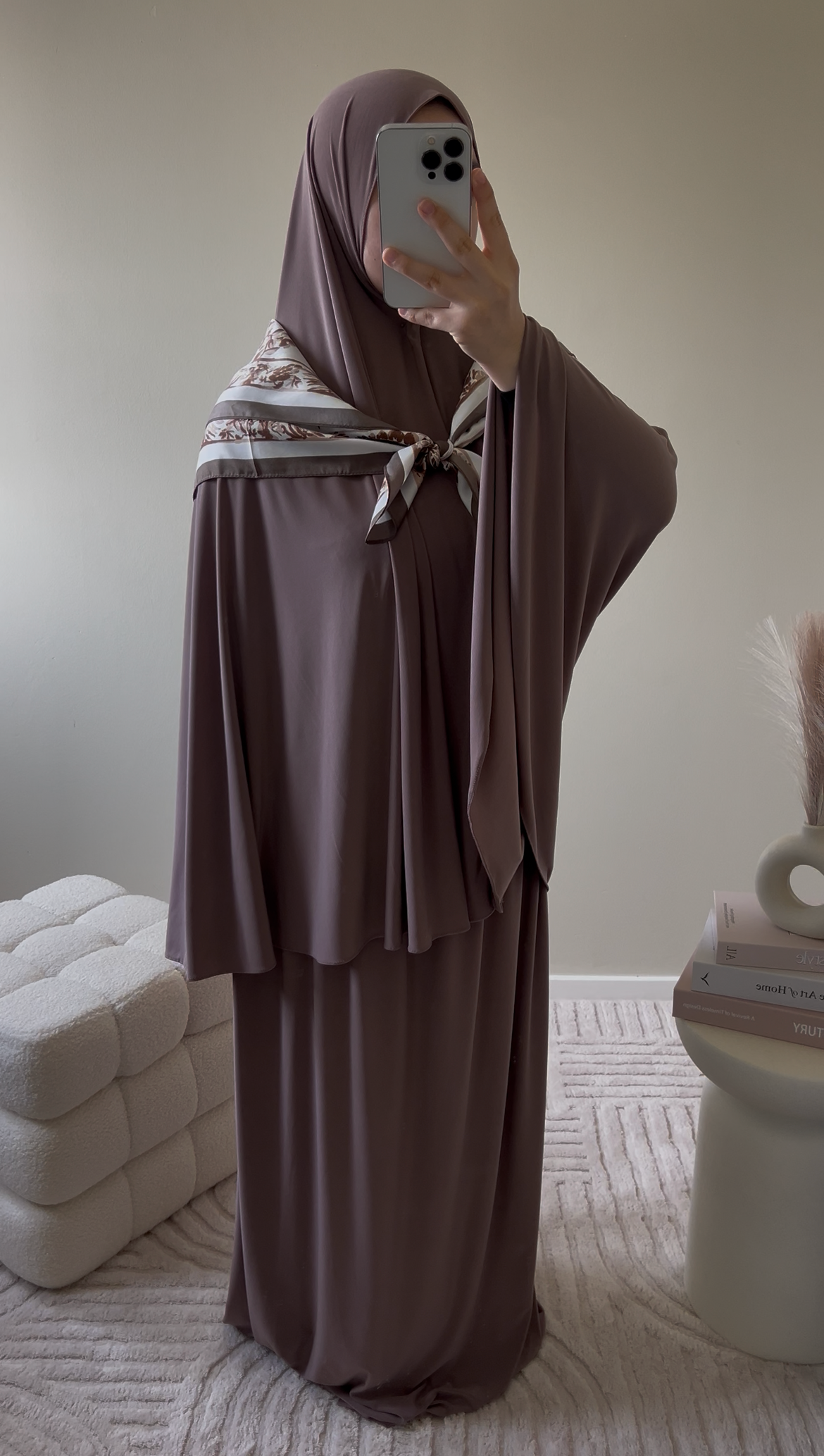 premium jersey khimaar set mauve