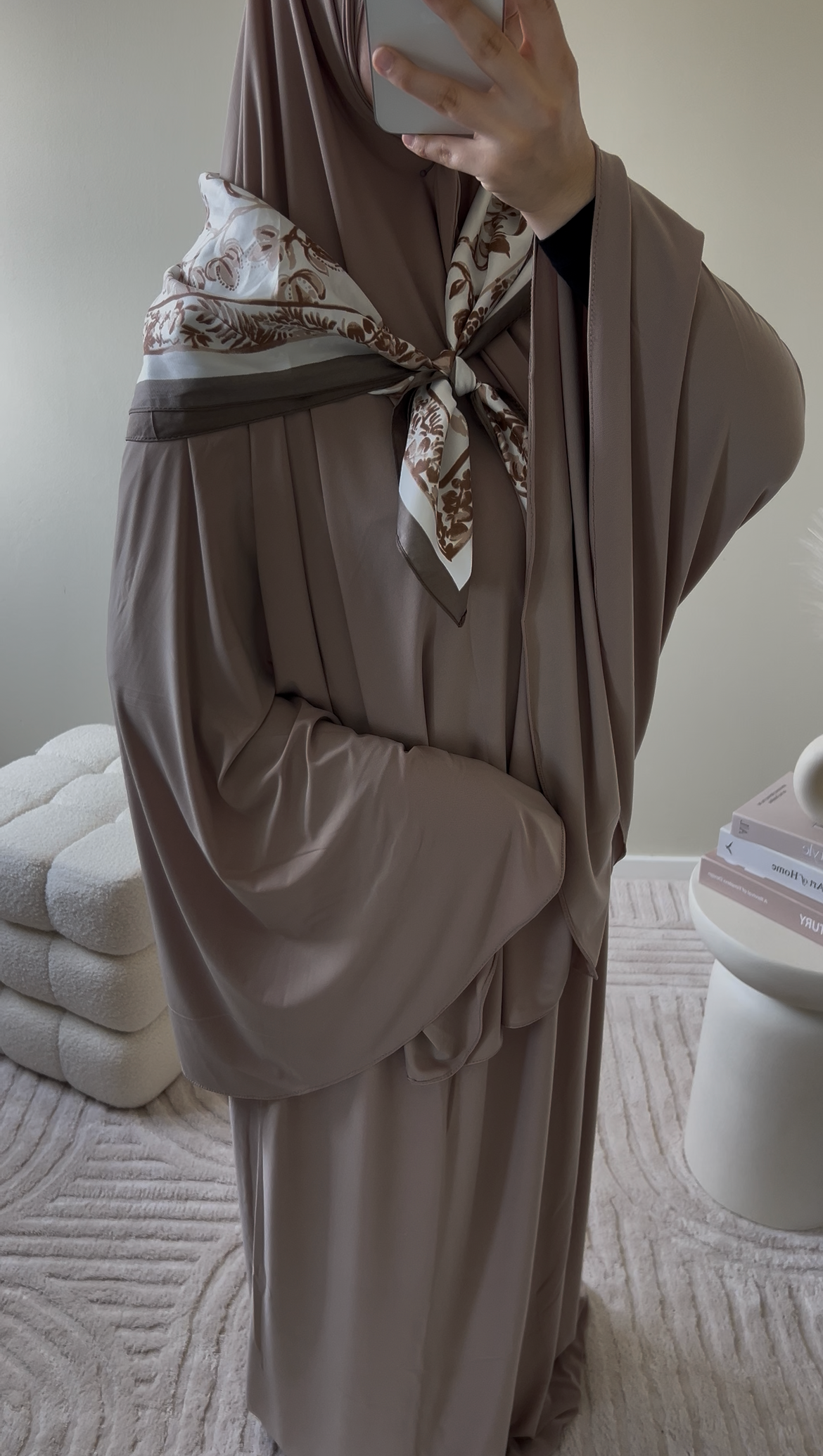 premium jersey khimaar set sand