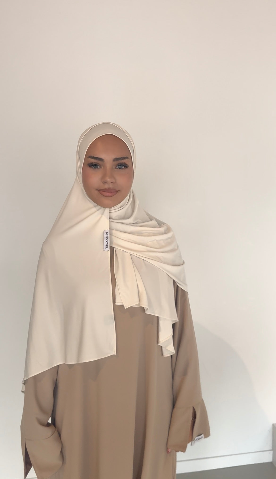 premium jersey scarf vanilla cream