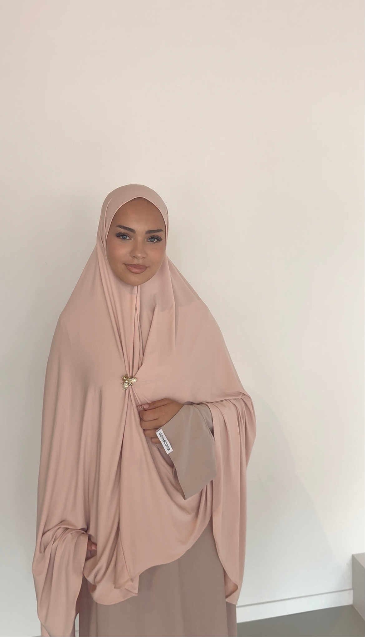 premium jersey knie khimaar blush mist