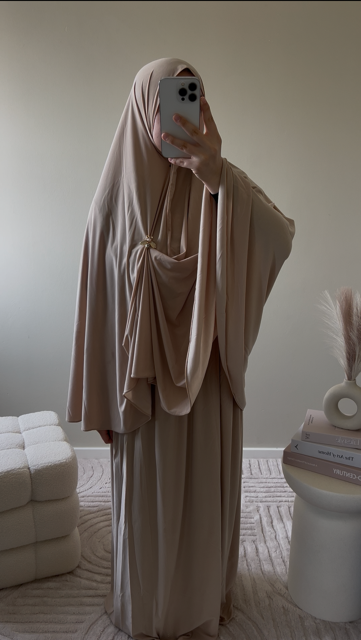 premium jersey khimaar set honey