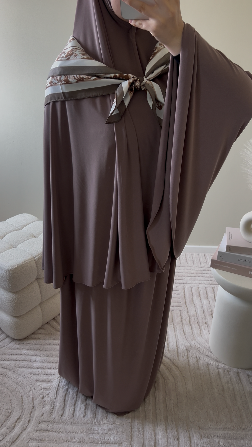 premium jersey khimaar set mauve