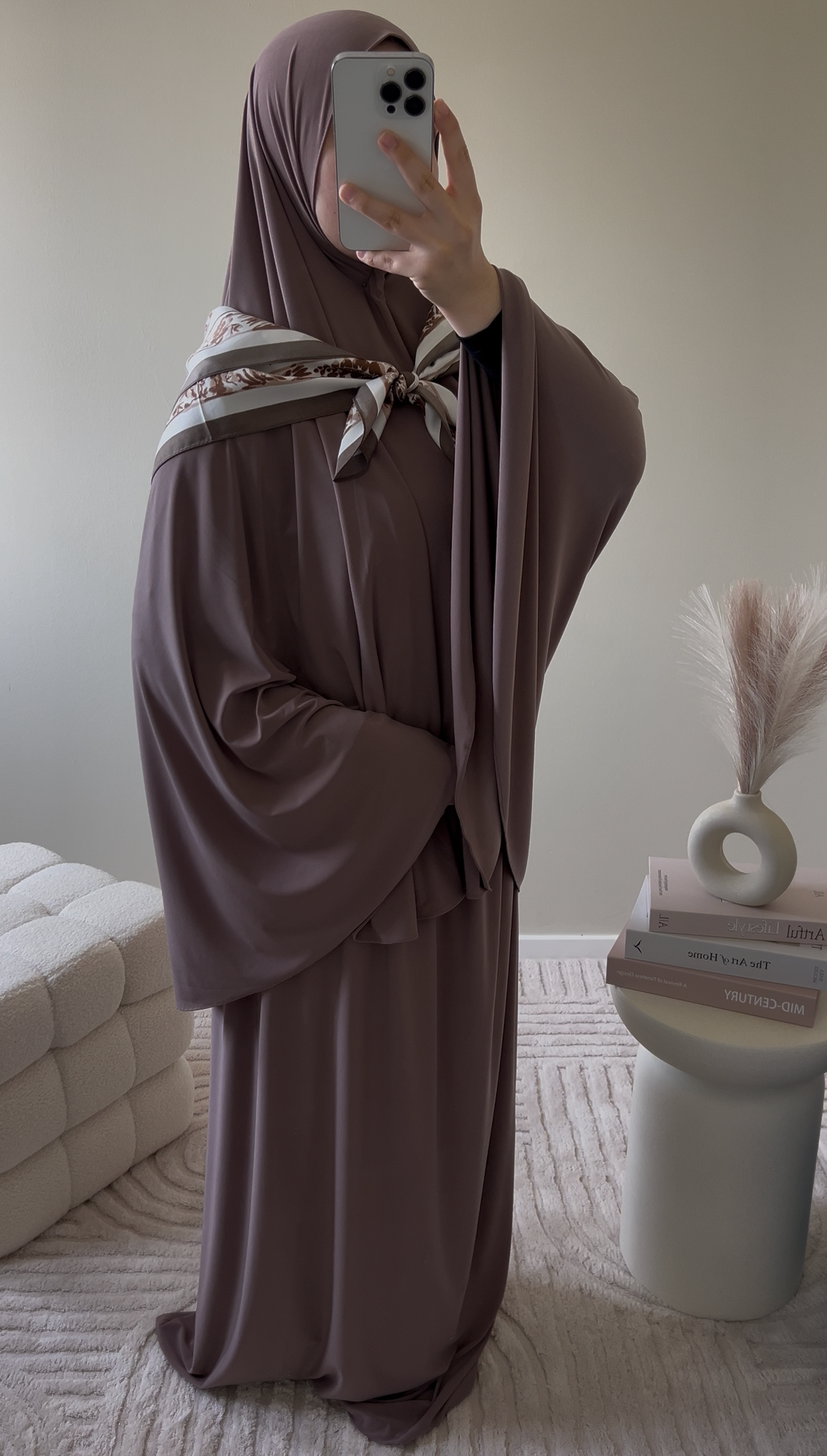 premium jersey khimaar set mauve
