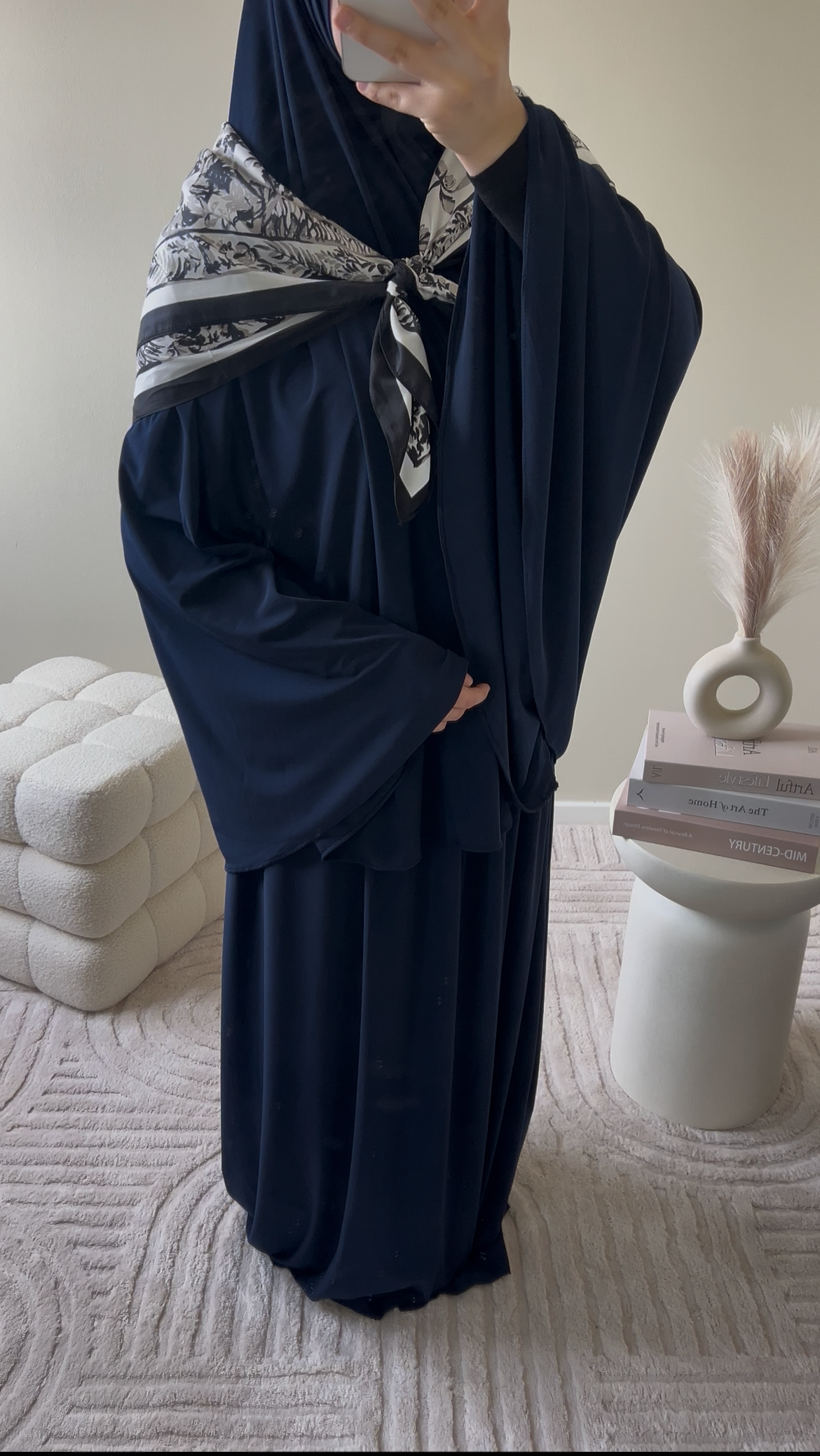 premium jersey khimaar set navy