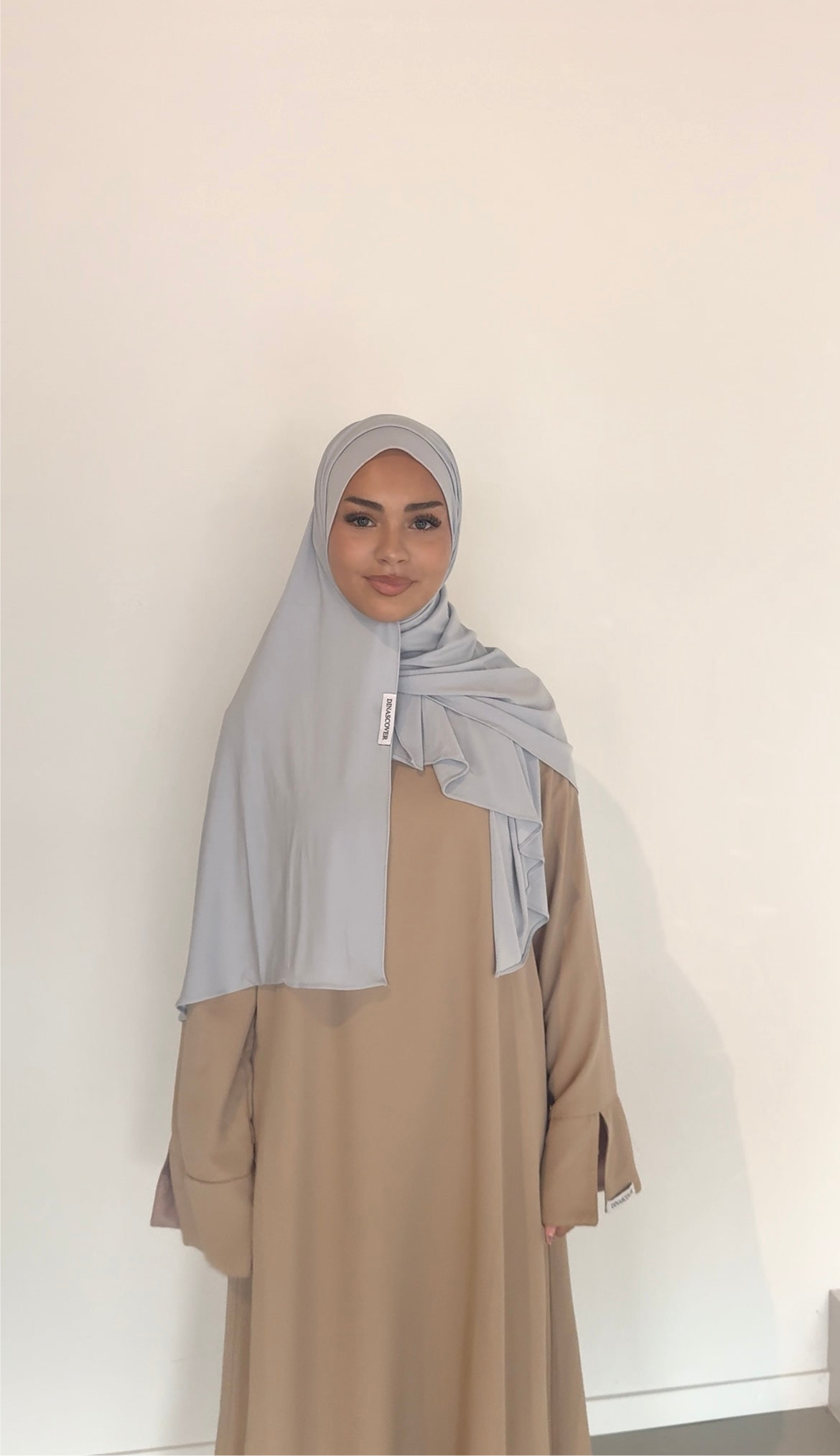 premium jersey scarf powder blue