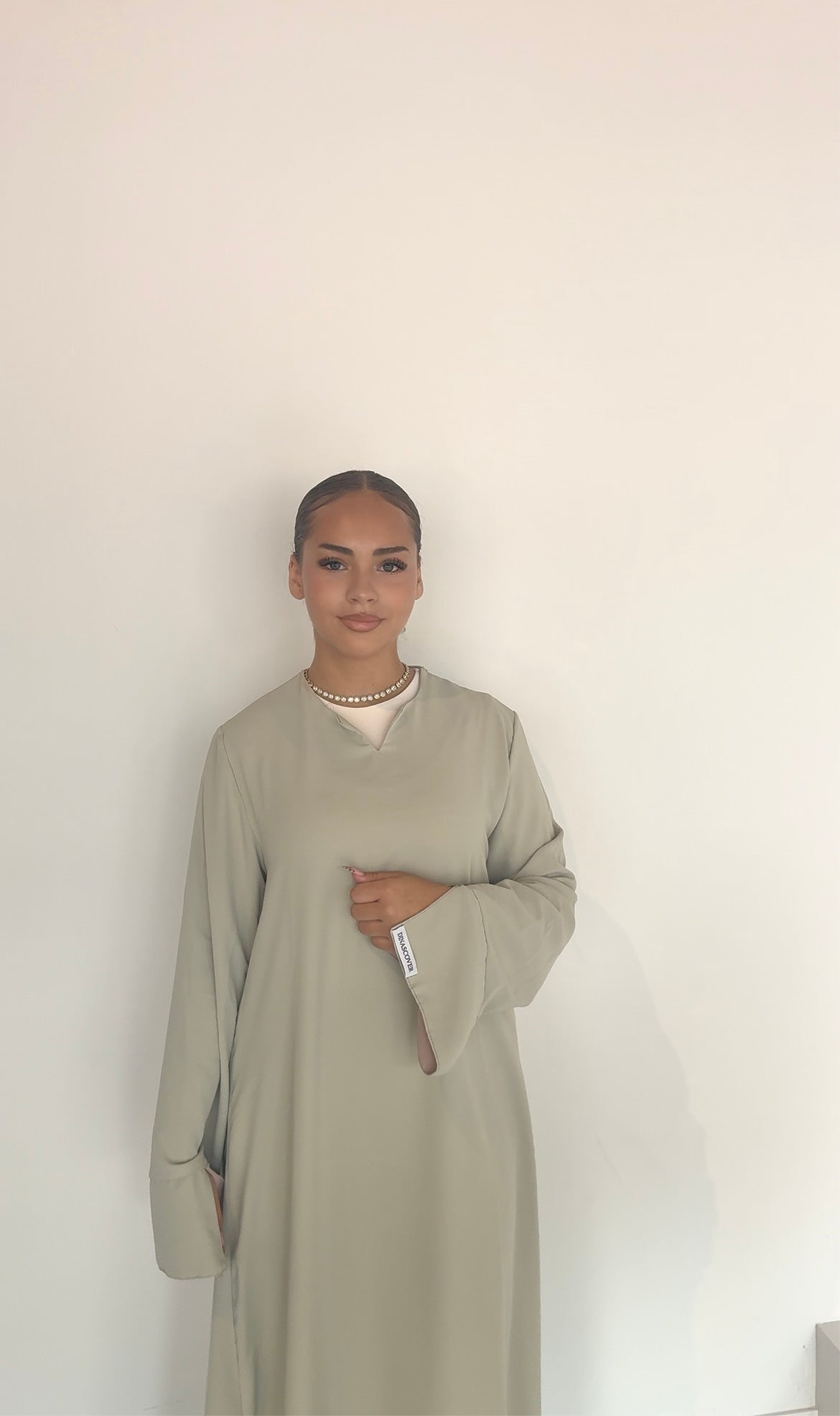 essential dress pistachio