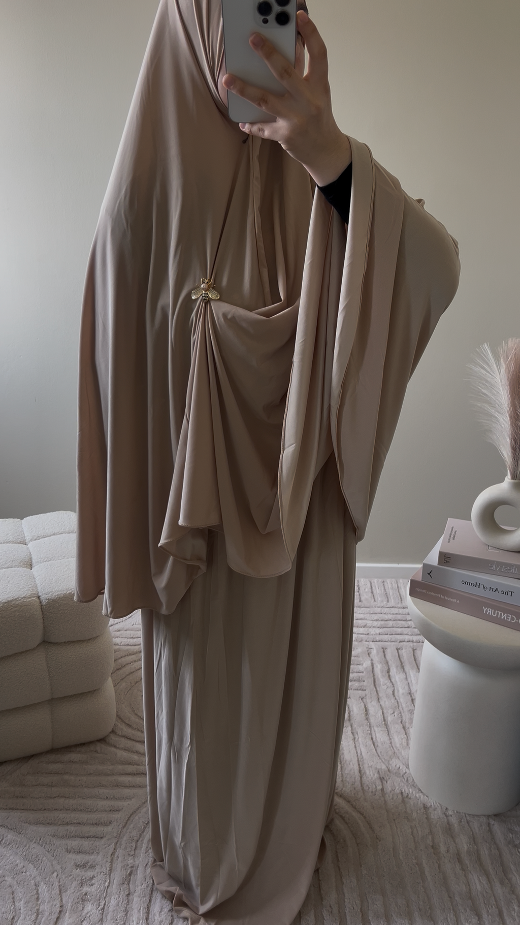 premium jersey khimaar set honey