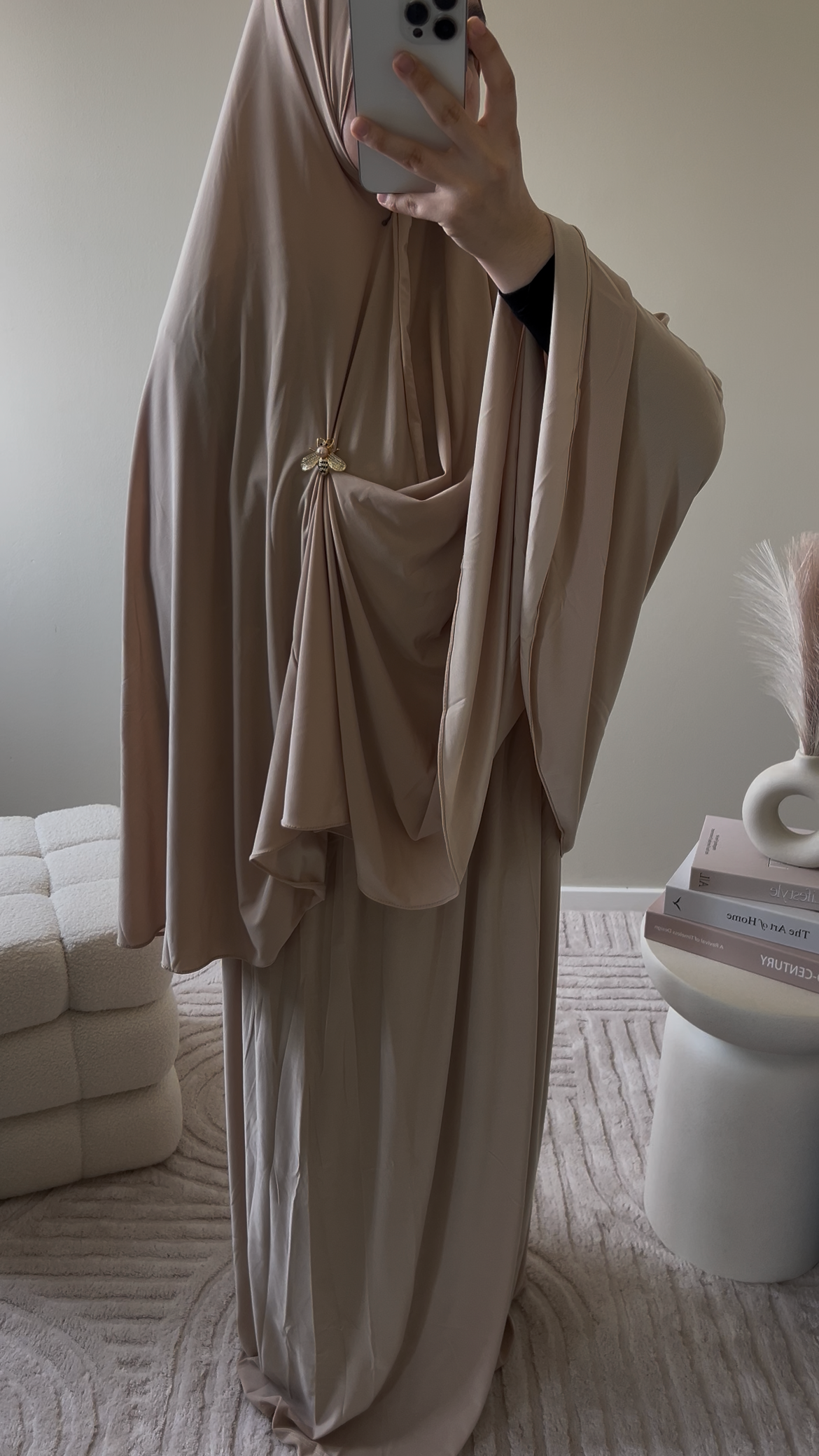 premium jersey khimaar set honey