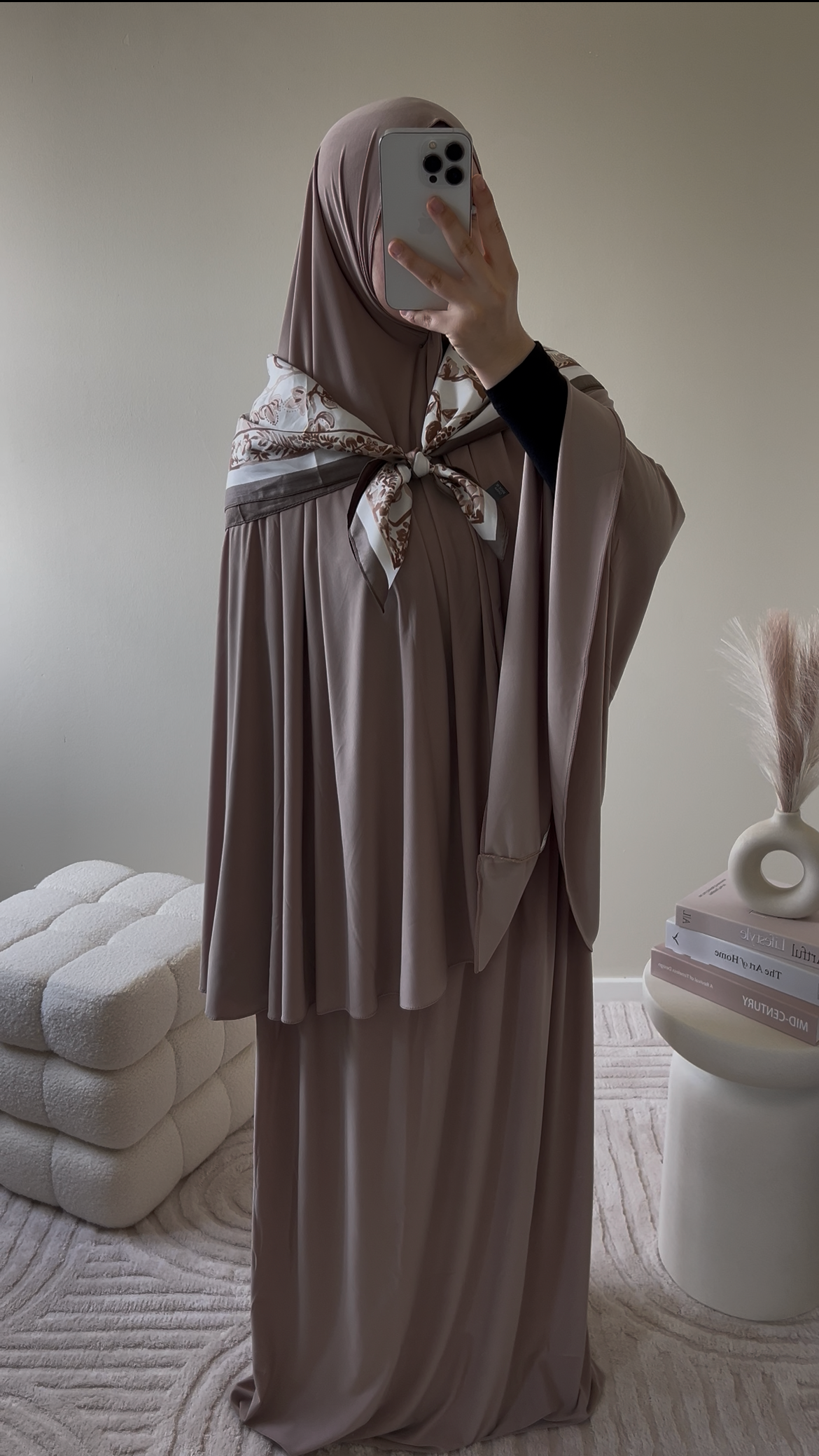 premium jersey khimaar set sand