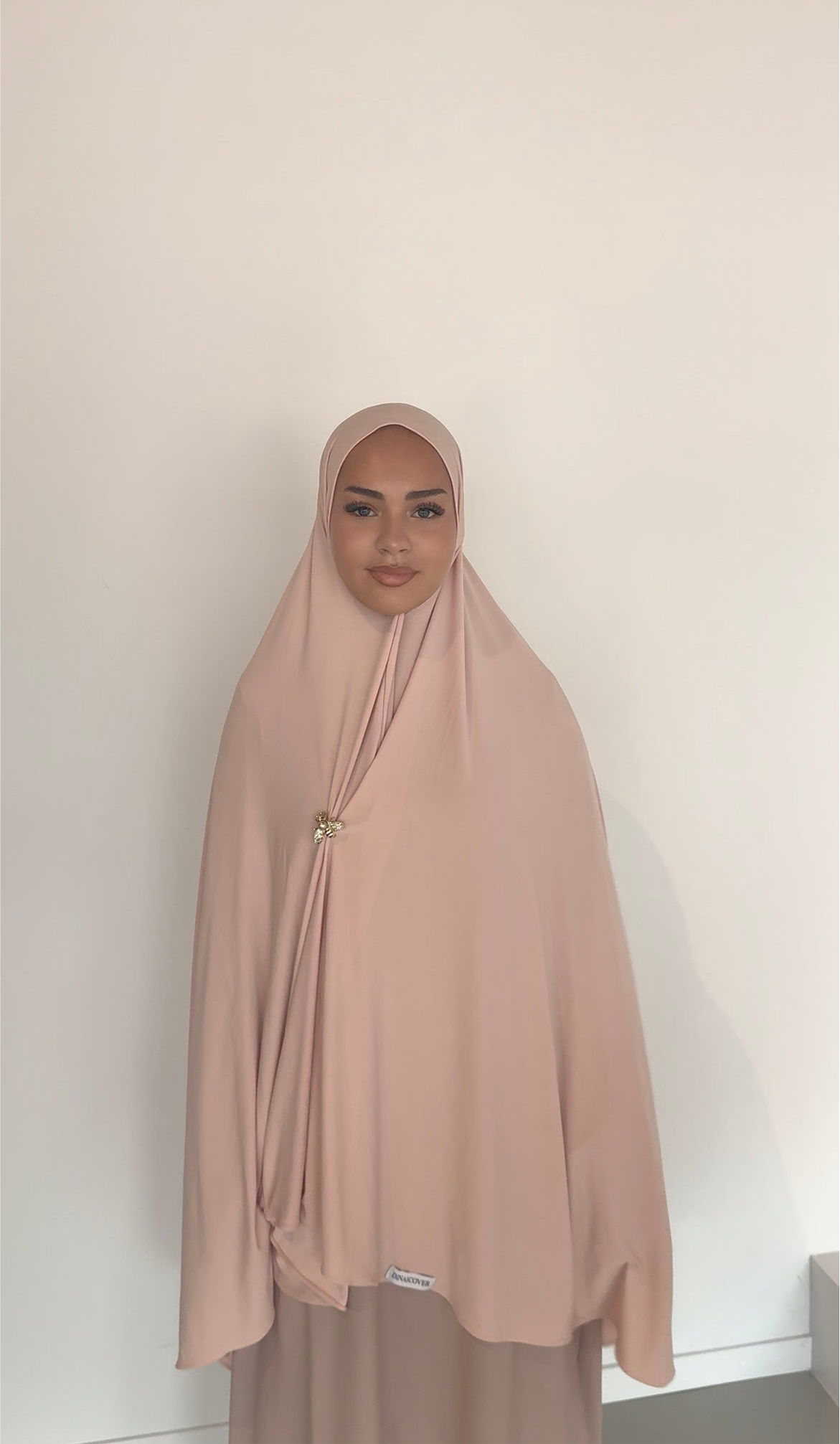 premium jersey knie khimaar blush mist