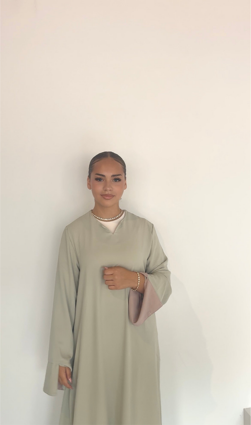 essential dress pistachio