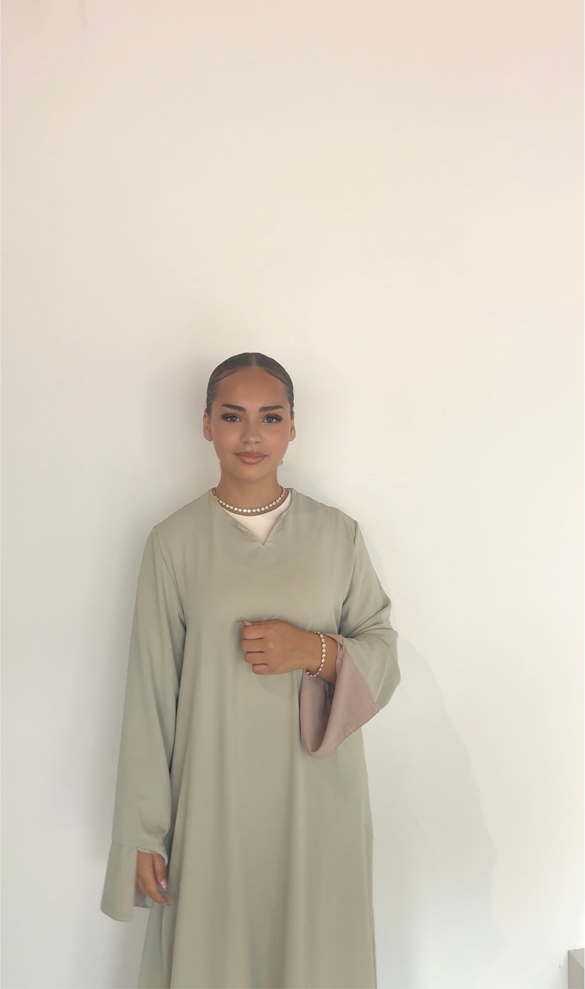 essential dress pistachio